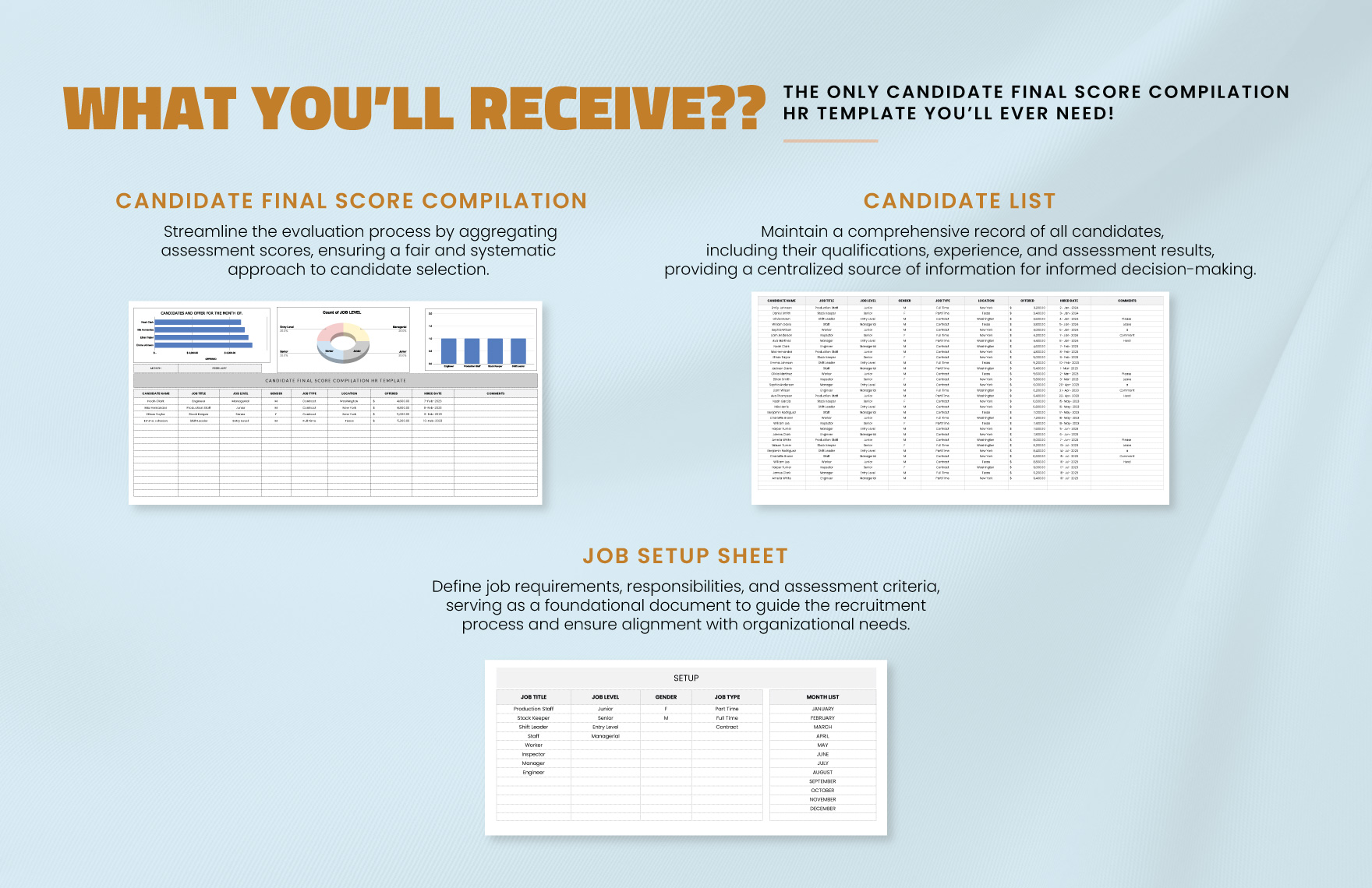Candidate Final Score Compilation HR Template