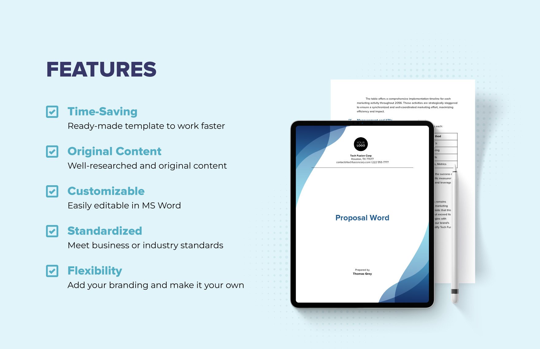 Proposal Word Template