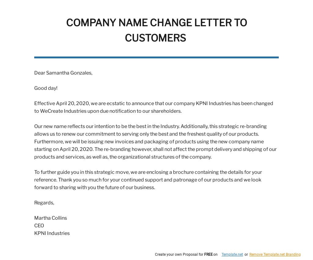 Company Name Change Letter To Customers Template.jpe