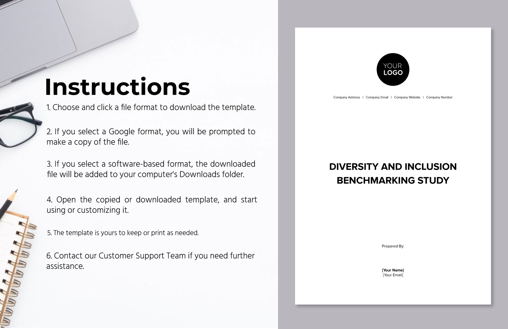 Diversity and Inclusion Benchmarking Study HR Template