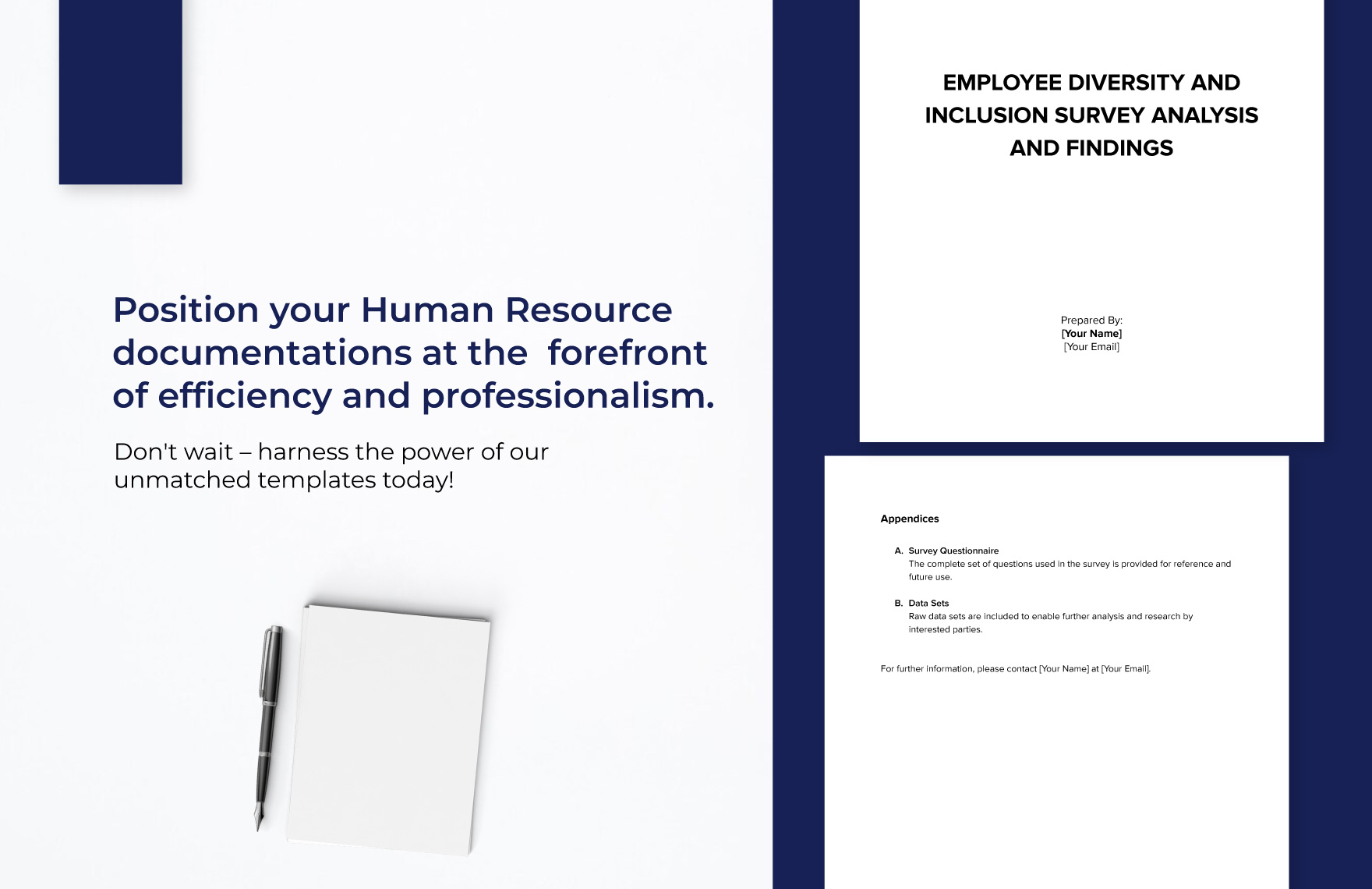 Employee Diversity and Inclusion Survey Analysis and Findings HR Template