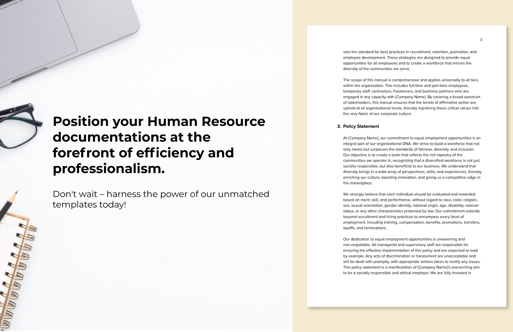 Affirmative Action Compliance Manual HR Template