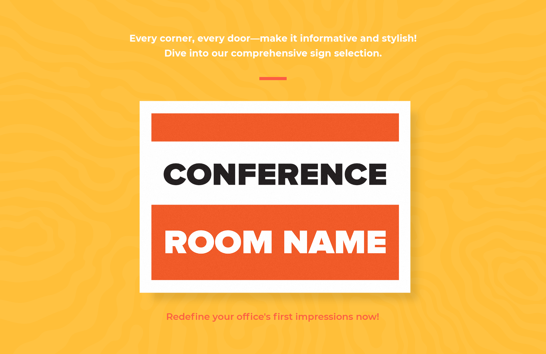 Conference Room Name Sign Template