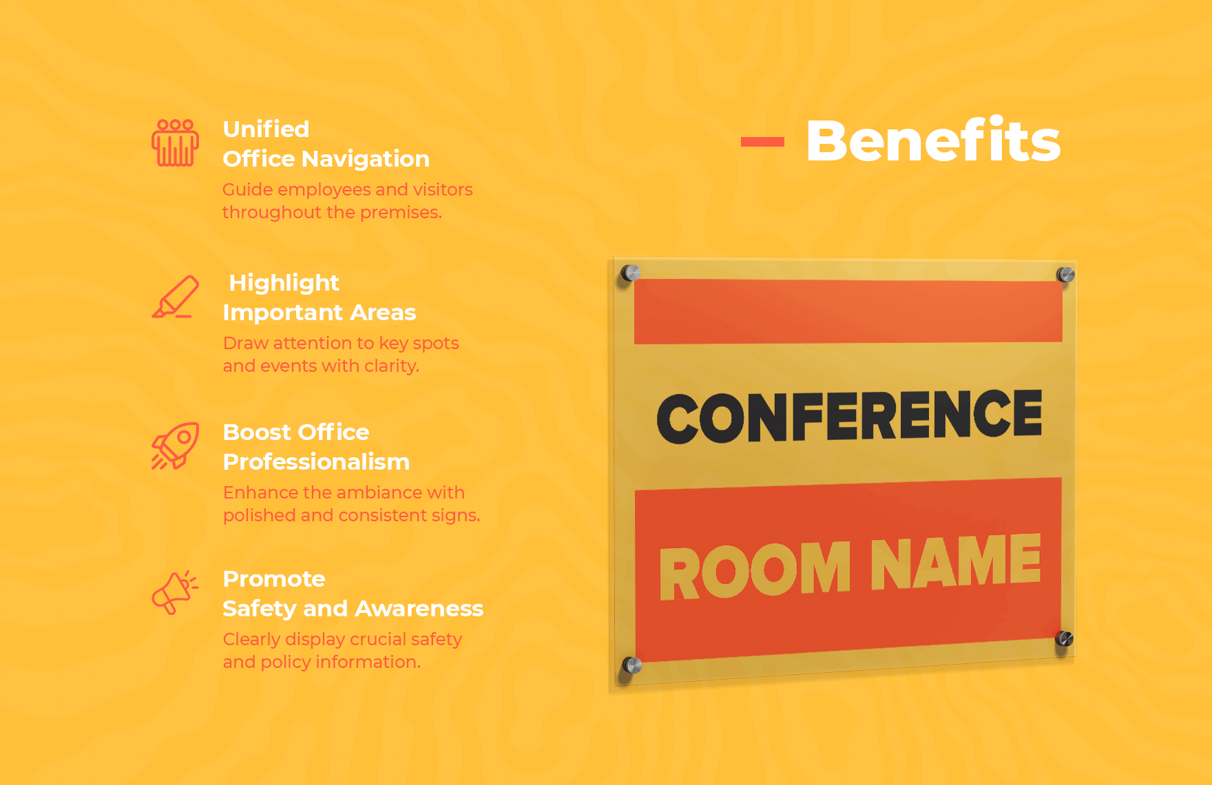 Conference Room Name Sign Template