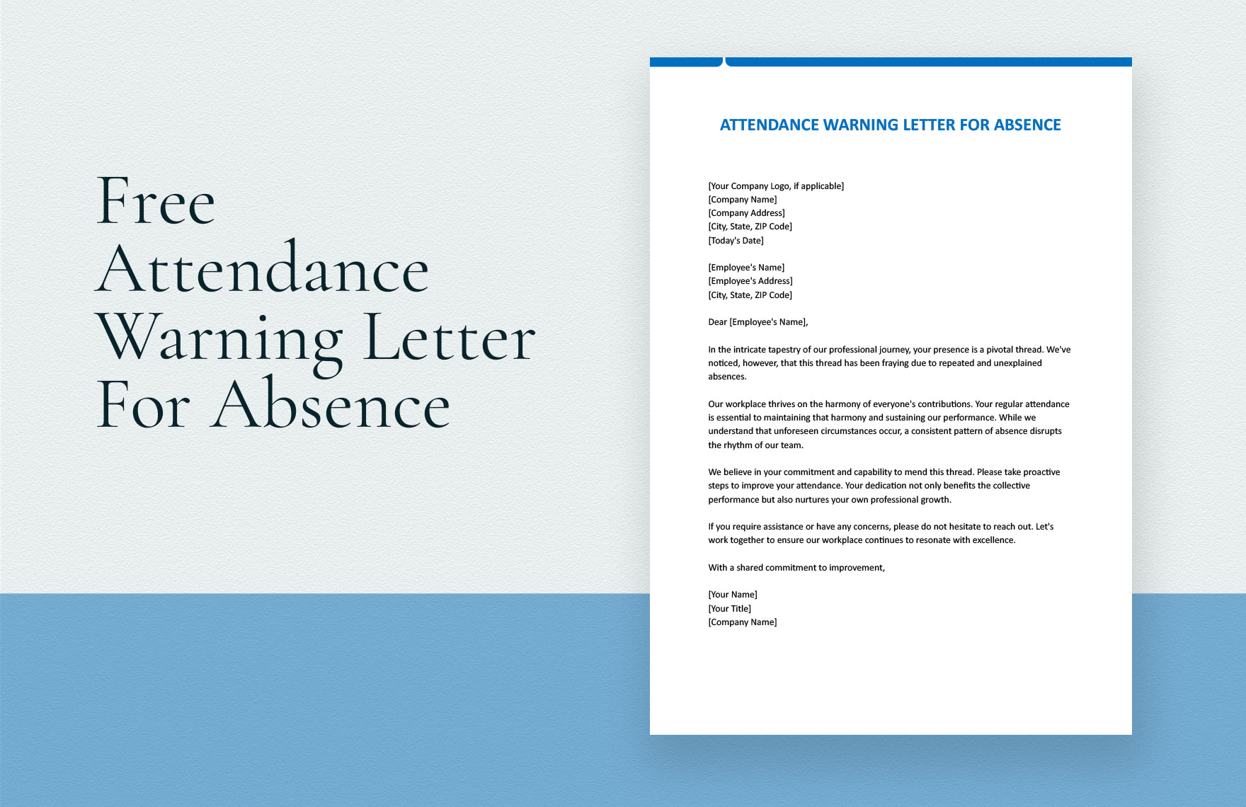 Attendance Warning Letter For Absence