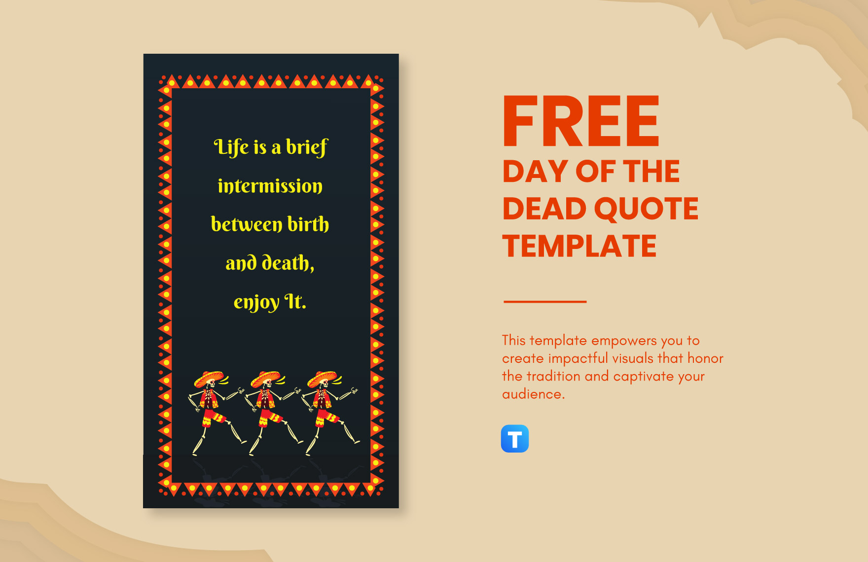 Day of the Dead Quote Template