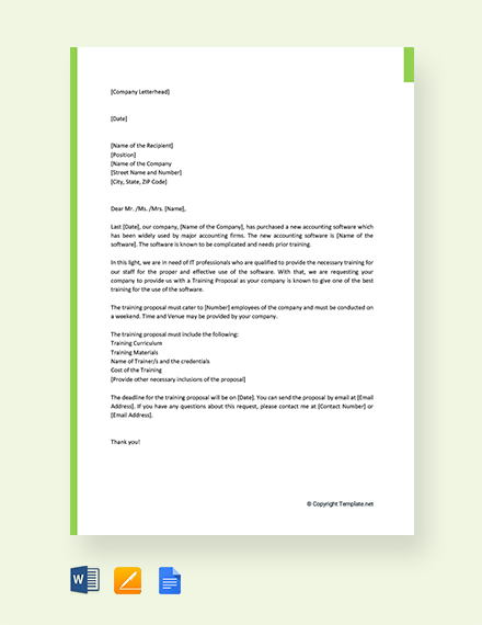 42+ FREE Proposal Letter Templates - Word | Google Docs ...