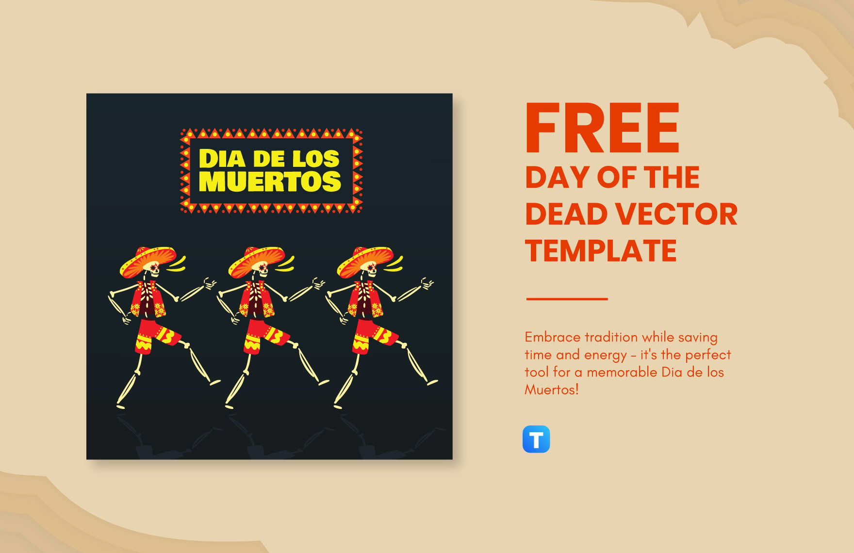 Day of the Dead Vector Template