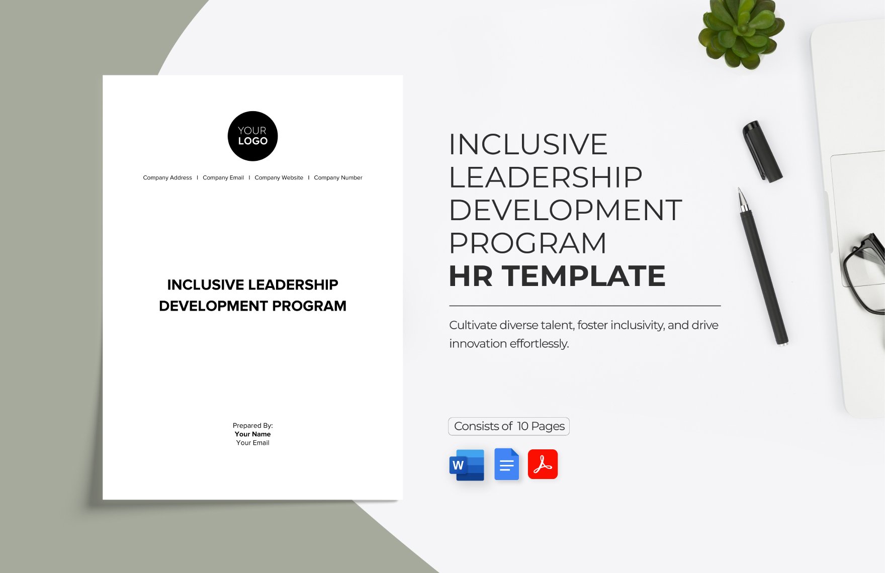 Inclusive Leadership Development Program HR Template