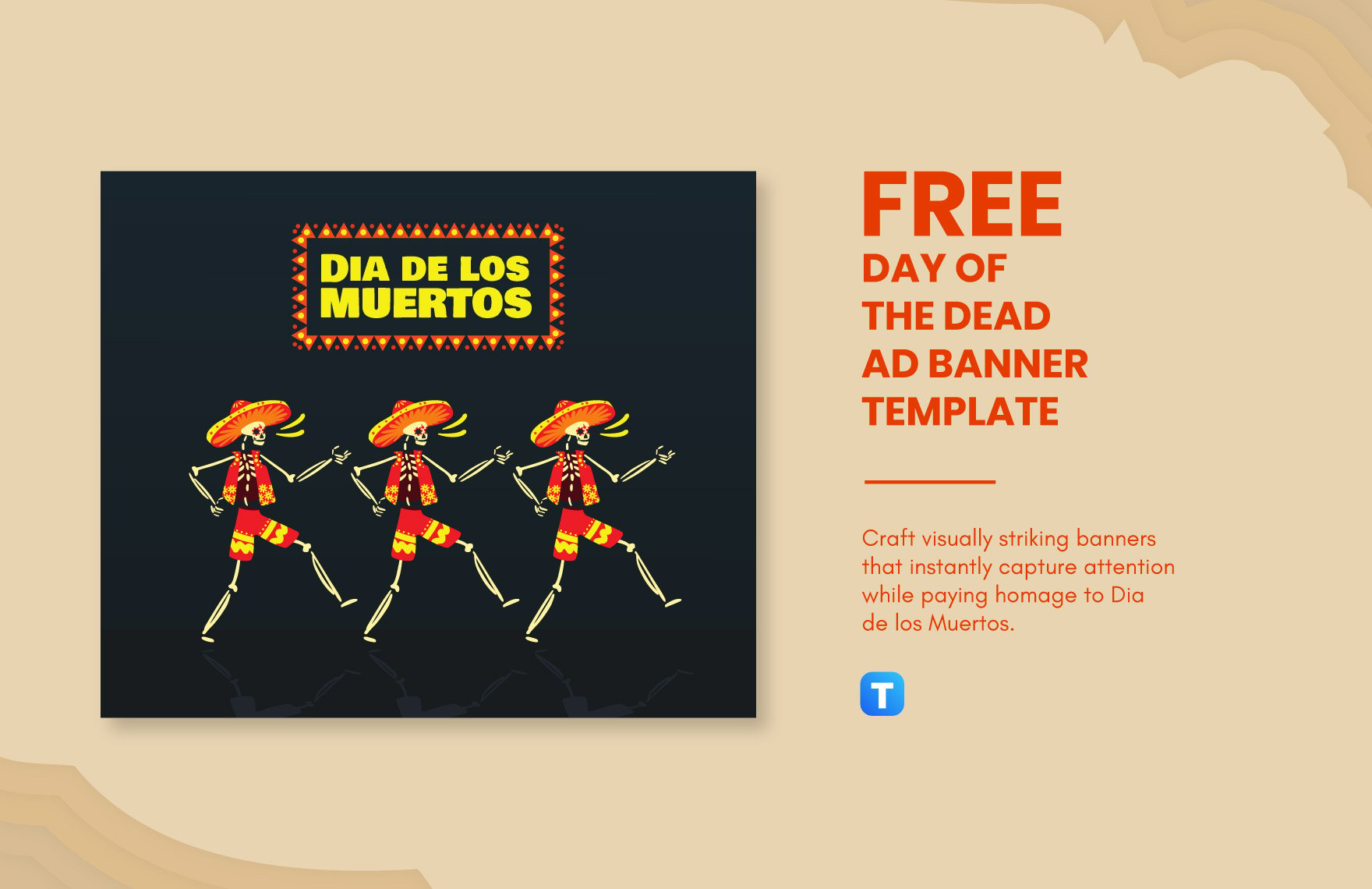 Day of the Dead Ad Banner Template
