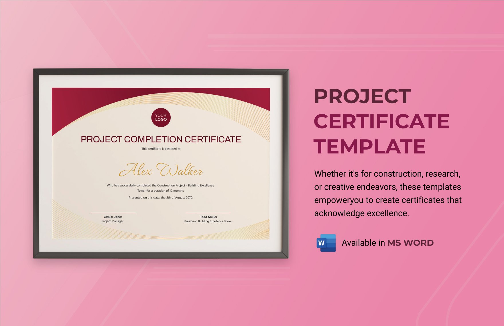 Project Certificate Template
