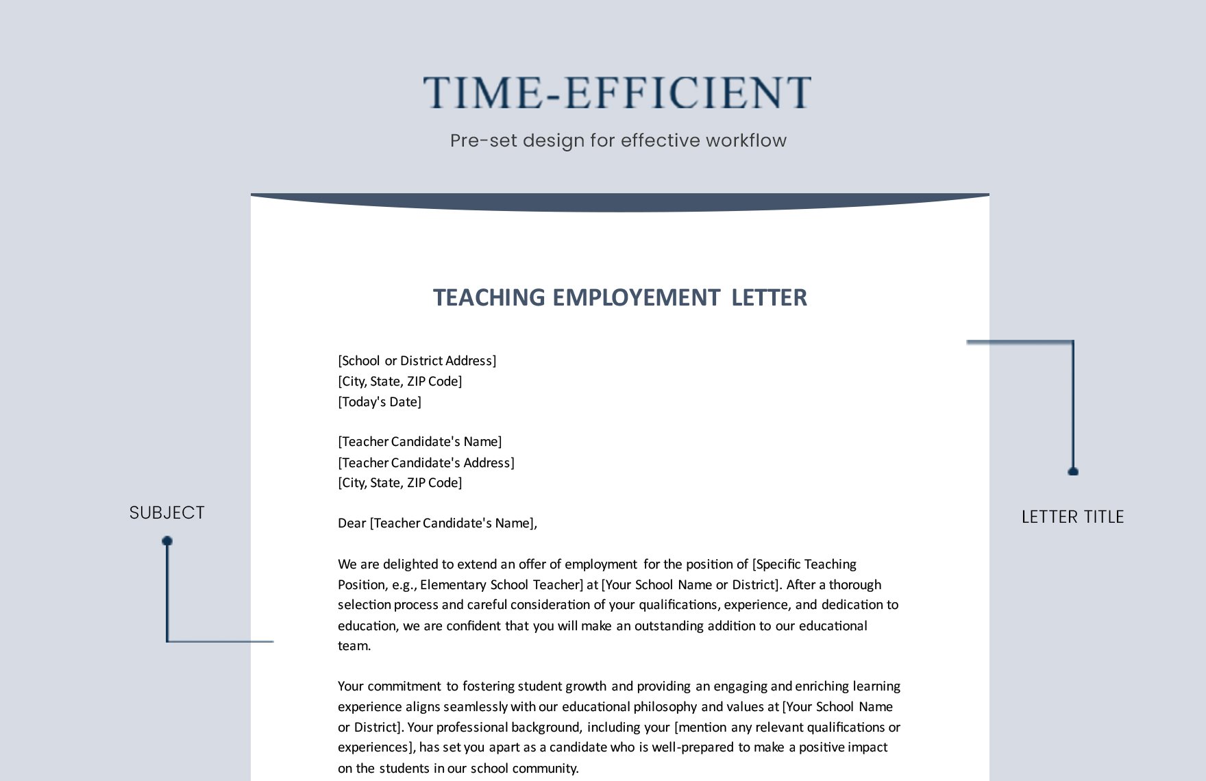 Teaching Employment Letter