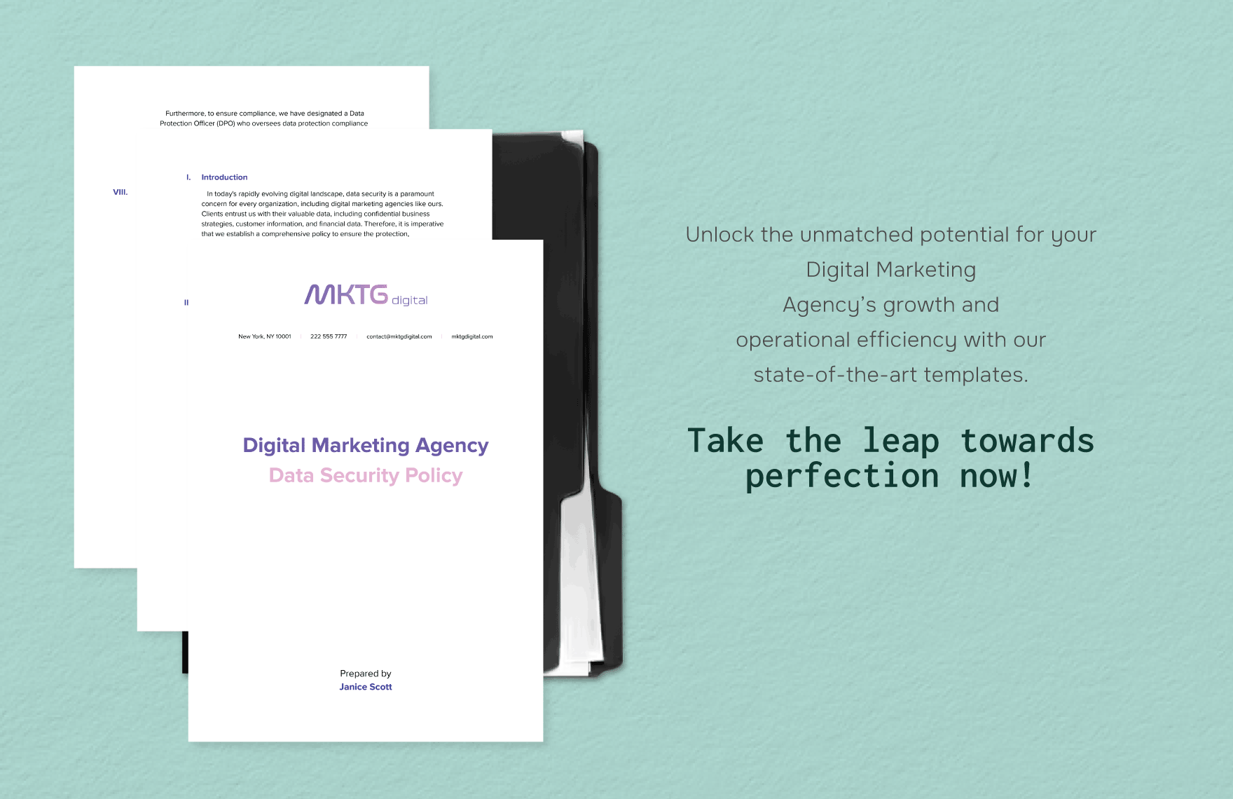 Digital Marketing Agency Data Security Policy Template