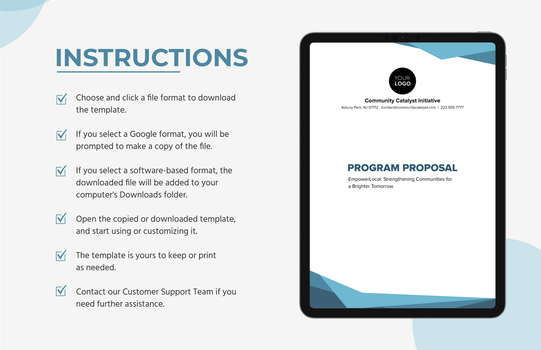 Program Proposal Template - Download in Word, Google Docs, PDF