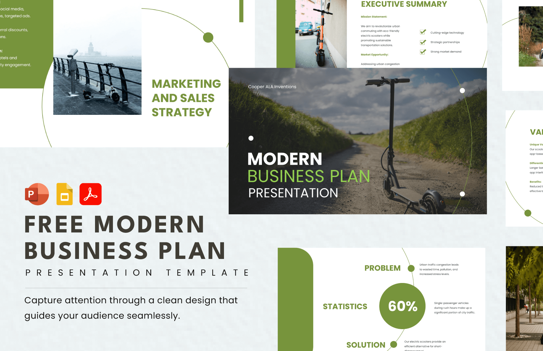 Free Modern Business Plan Presentation Template