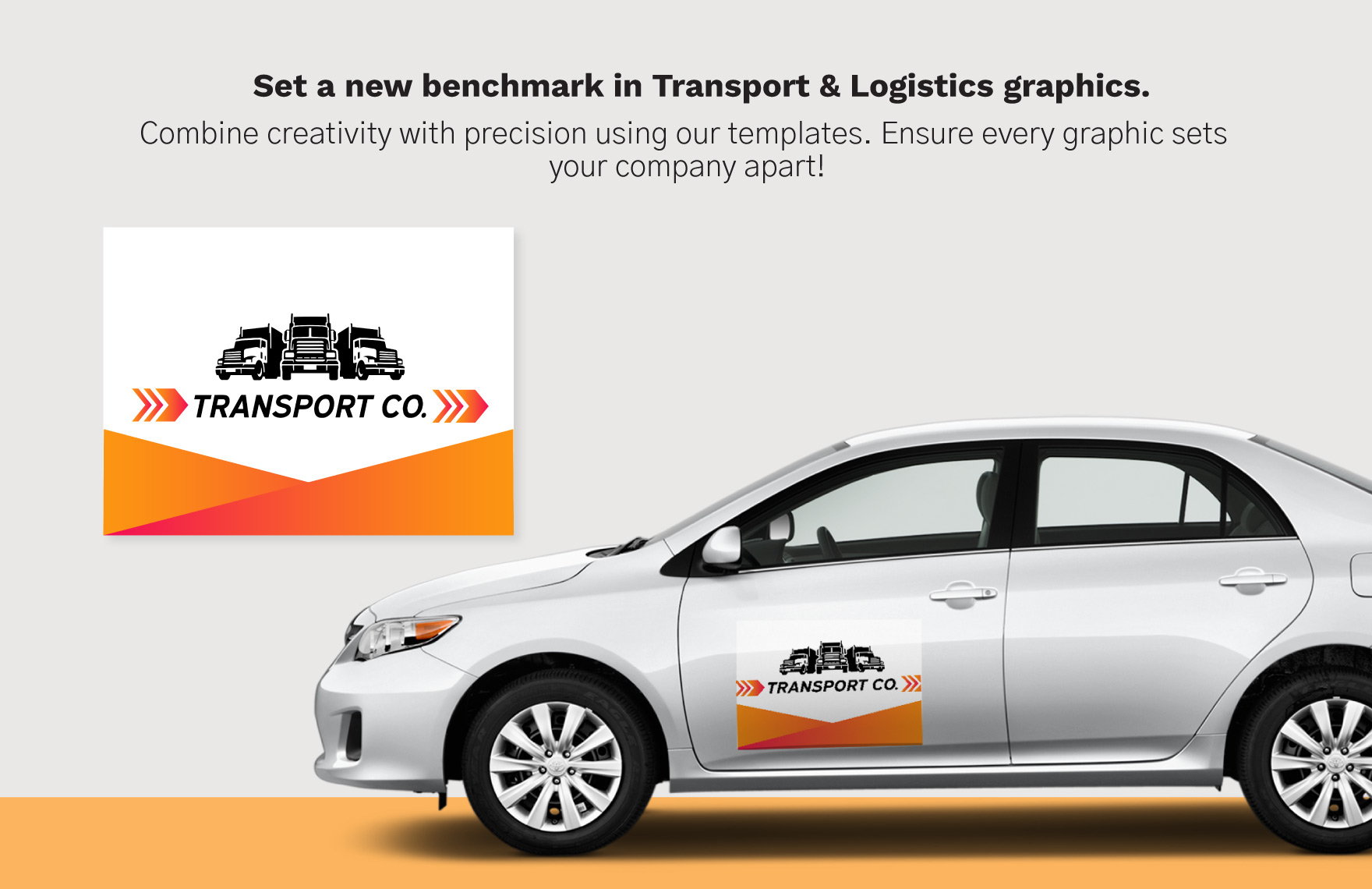 Transport and Logistics Car Magnet Design Template