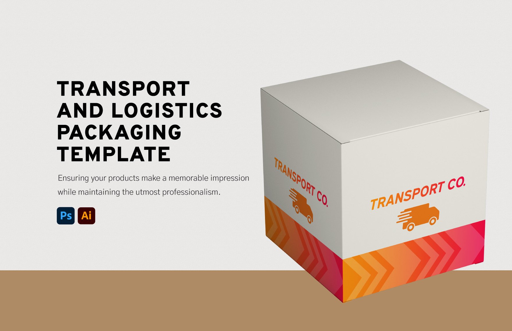 Transport and Logistics Packaging Design Template