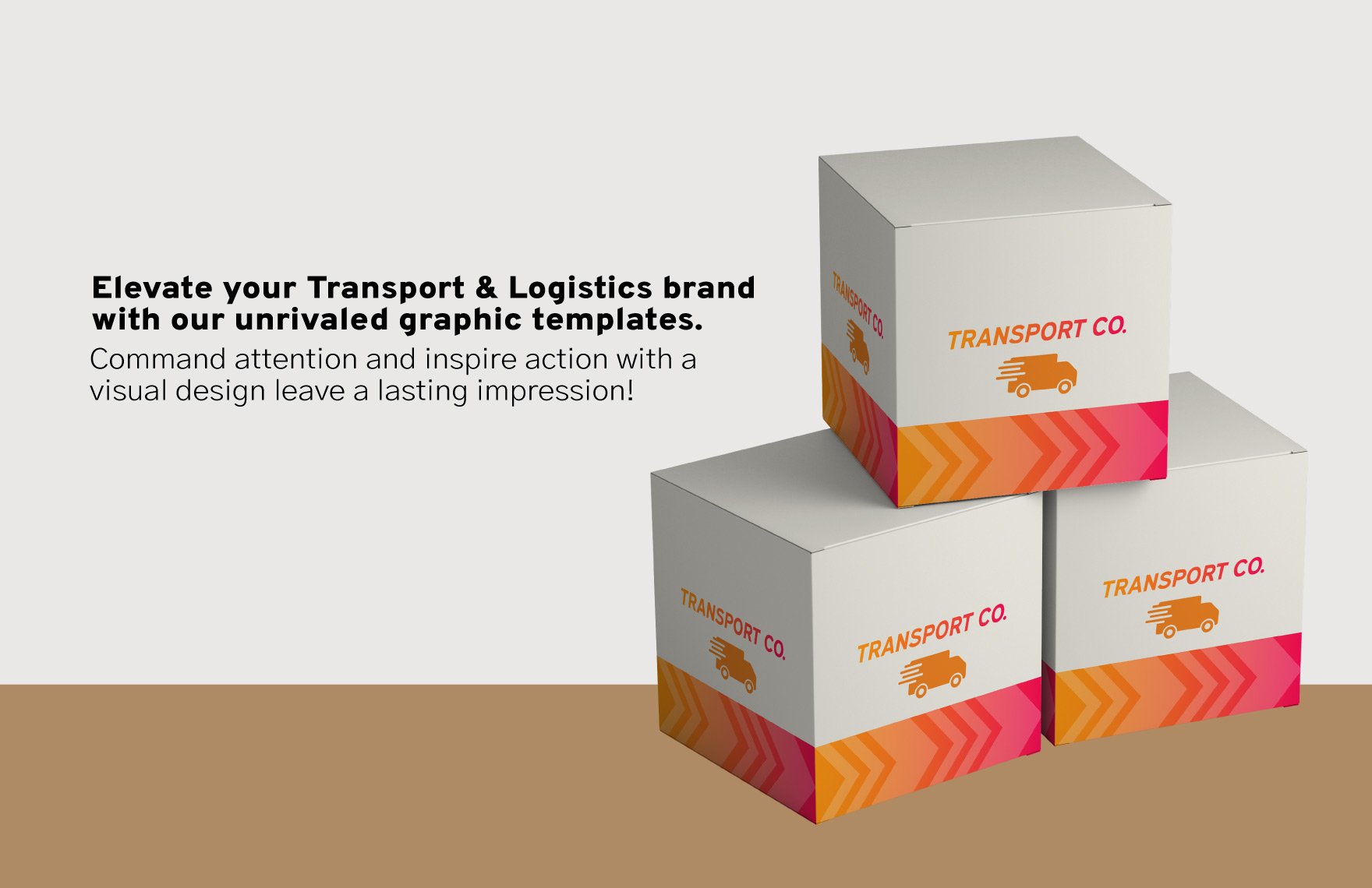 Transport and Logistics Packaging Design Template
