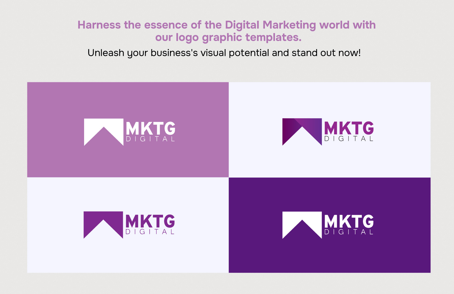 Digital Marketing Agency Logo Design Template