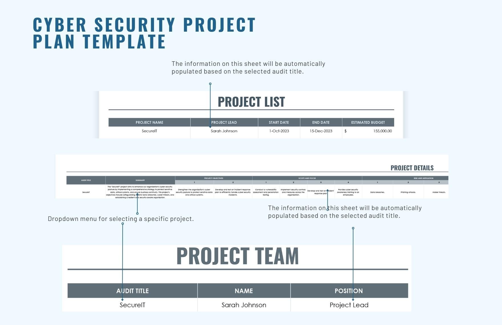 Cyber Security Project Plan Template