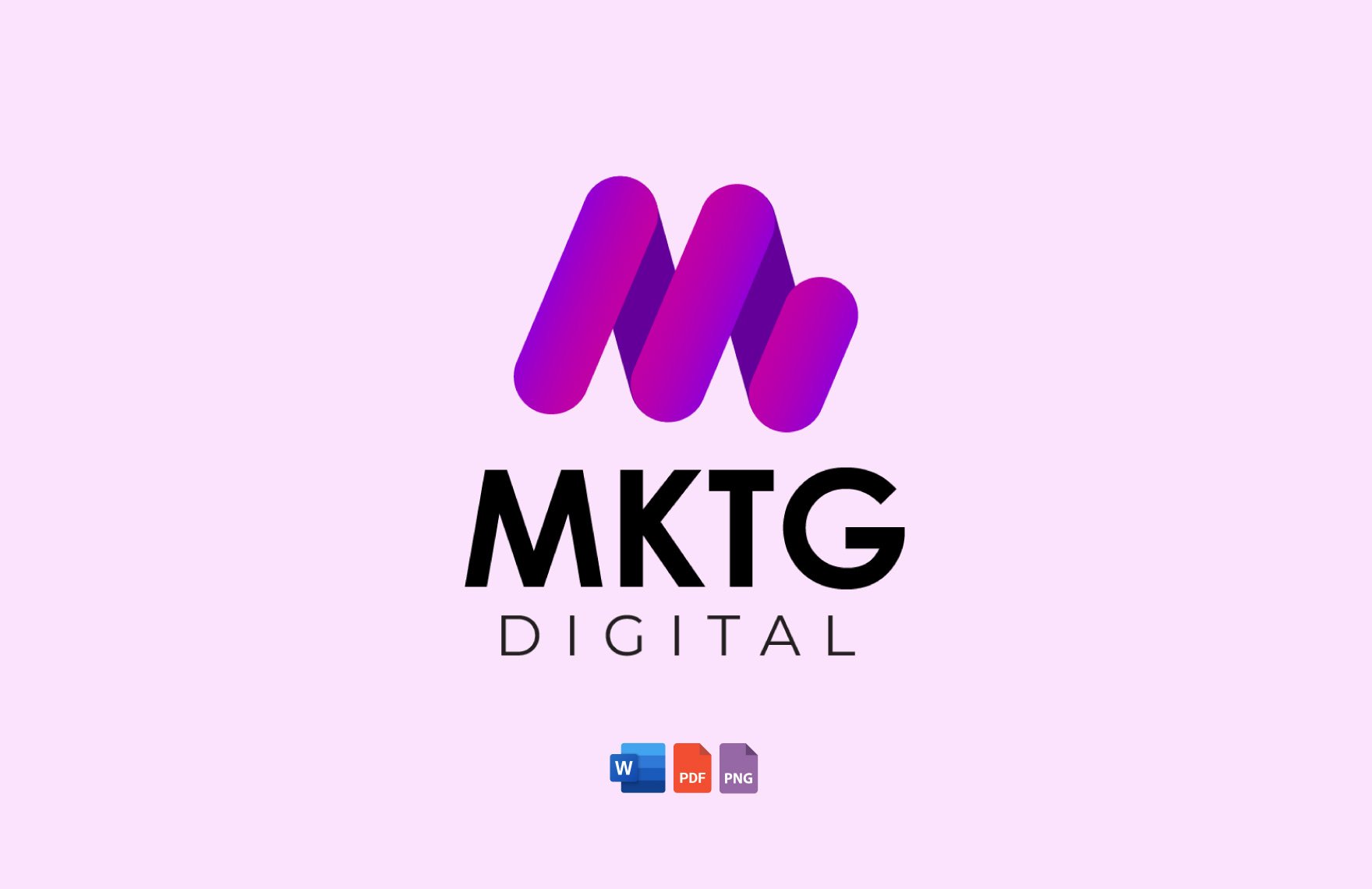 Digital Marketing Agency Primary Logo Template