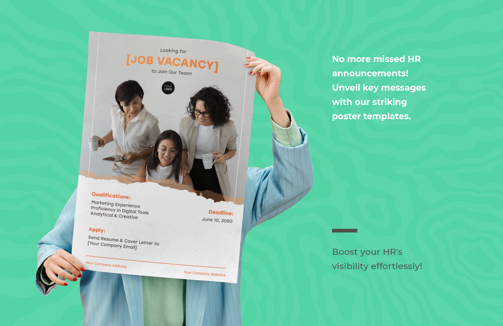 Job Opening and Recruitment Poster HR Template