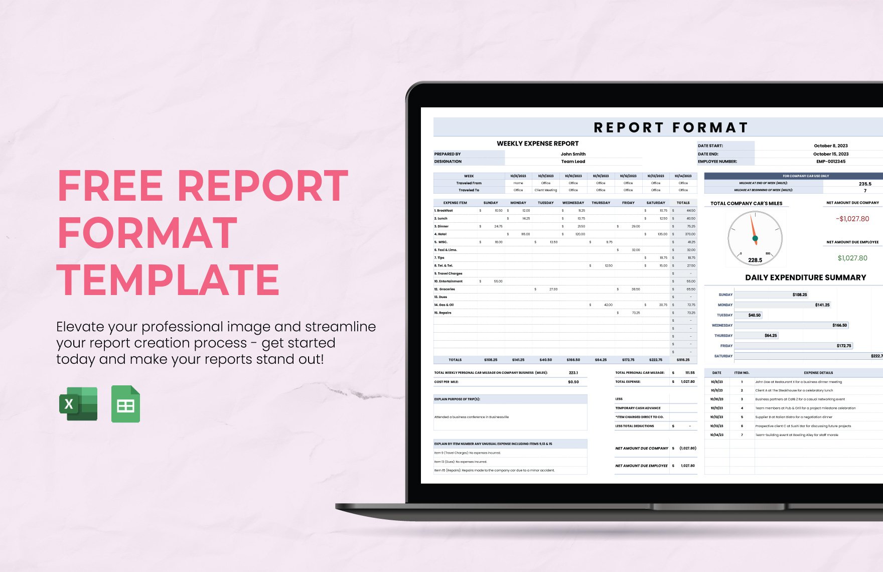 Report Format Template
