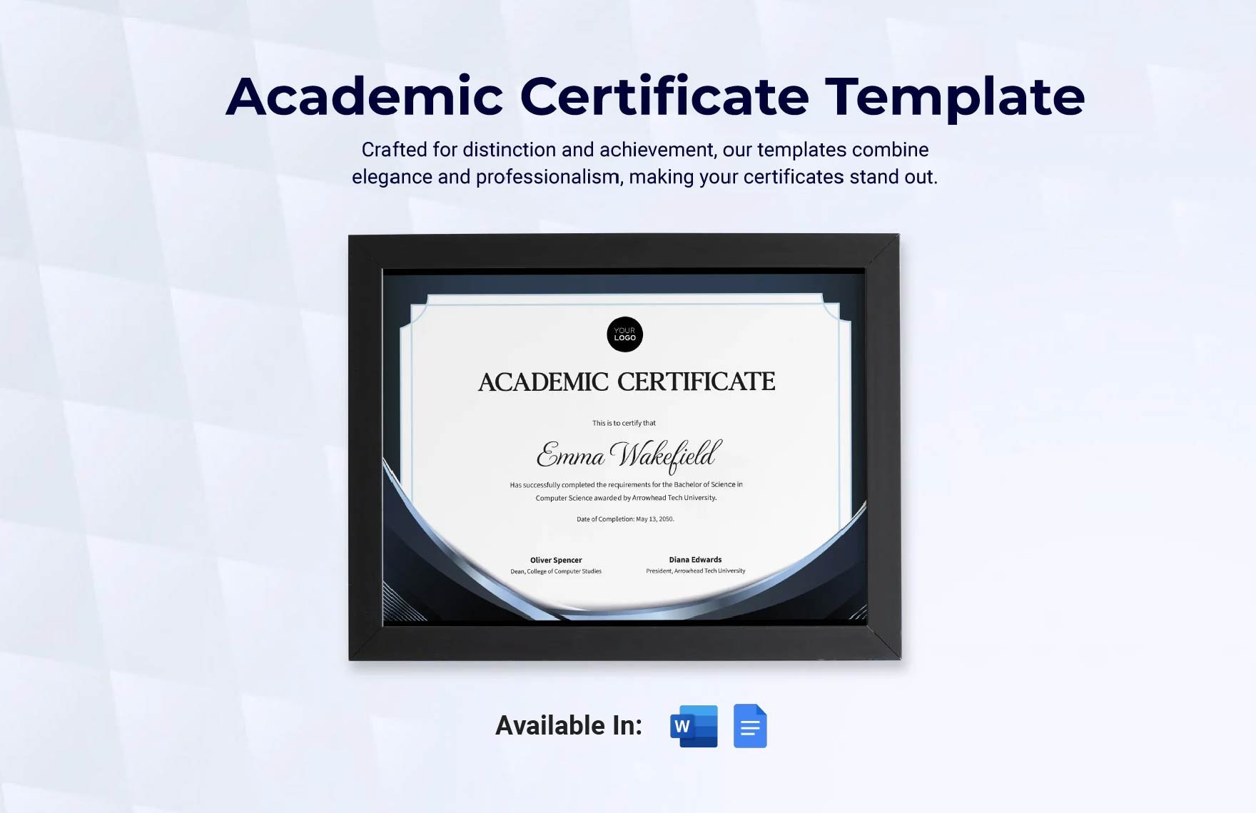 Academic Certificate Template
