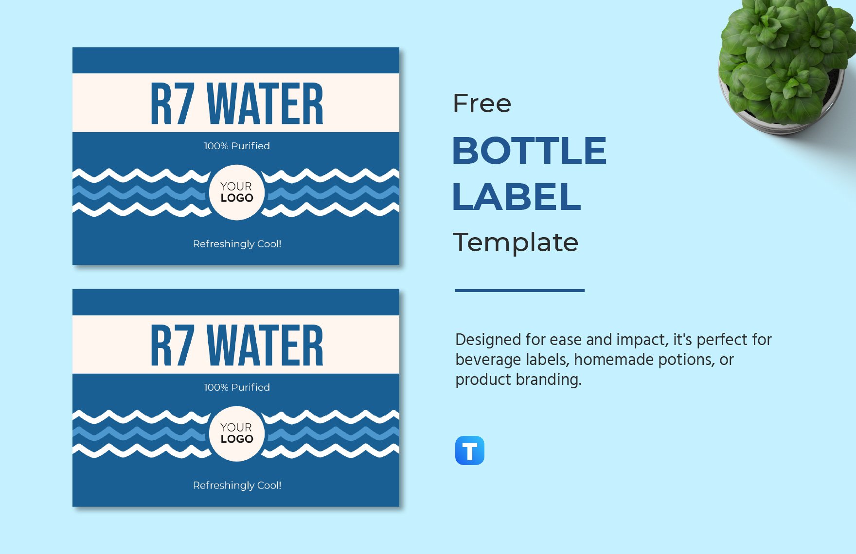 Editable Blippi Water Bottle Label printable Instant download