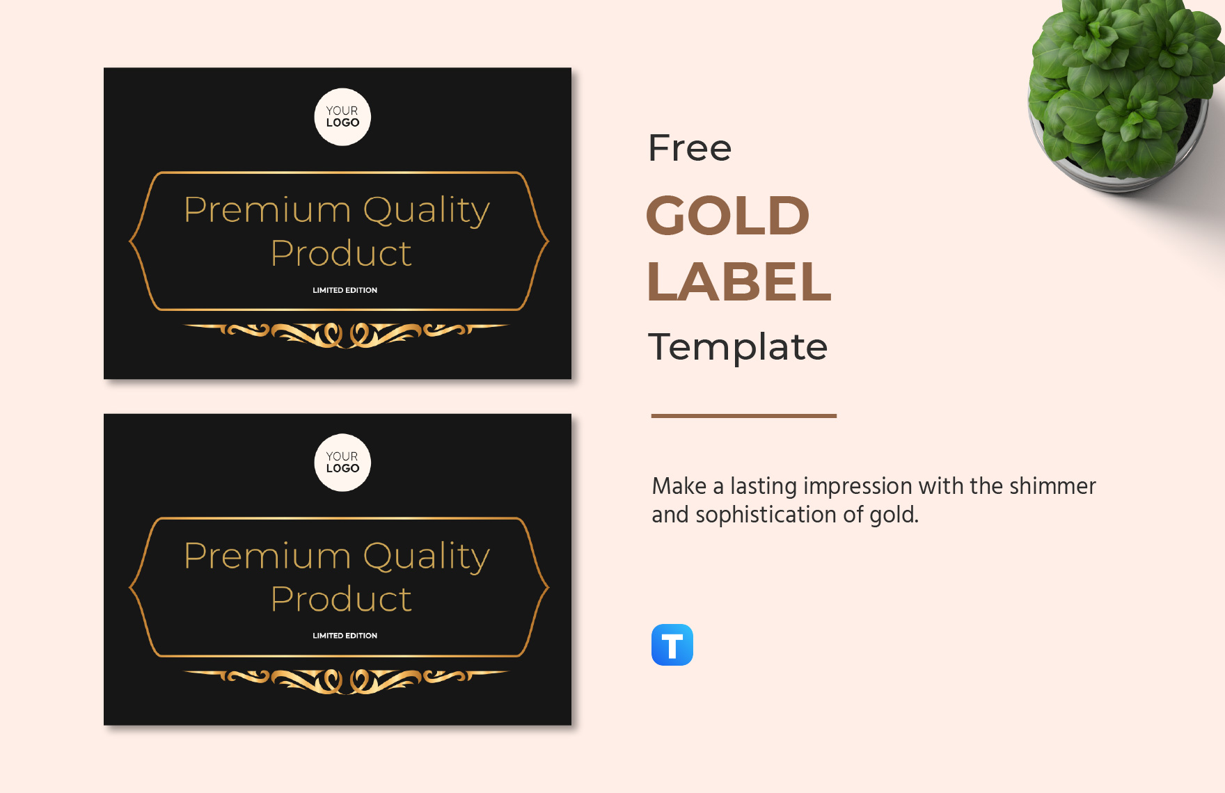 Gold Label Template
