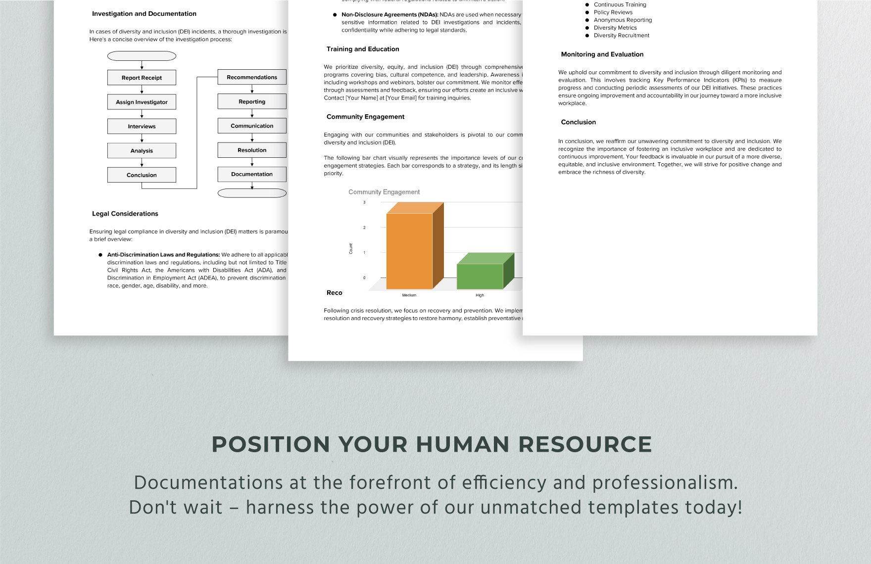 Diversity and Inclusion Crisis Management and Response Manual HR Template