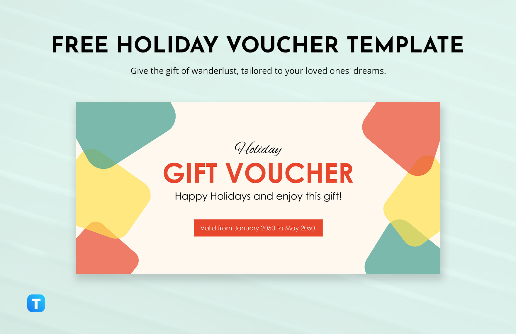 Free Holiday Voucher Template