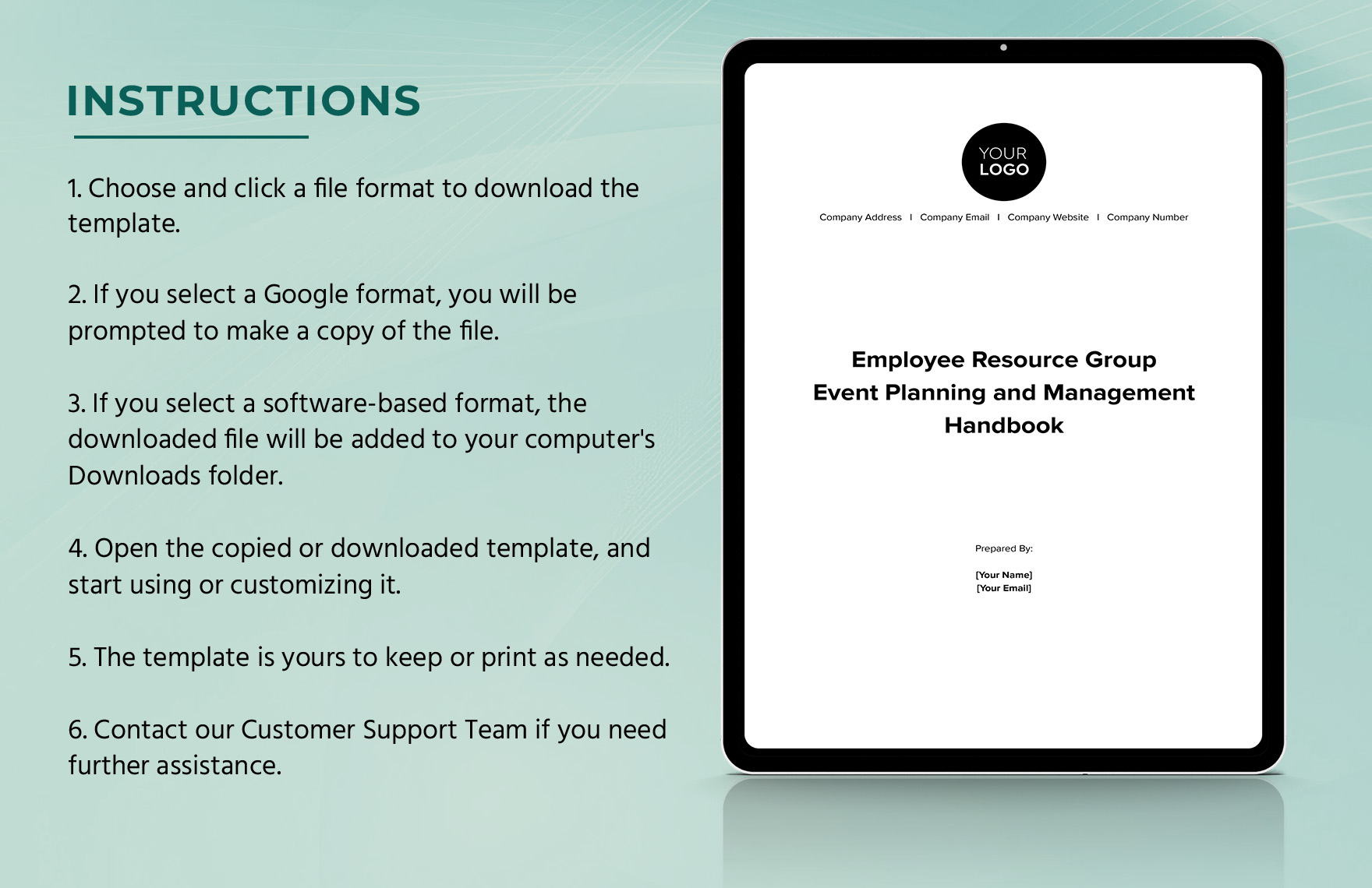 Employee Resource Group Event Planning and Management Handbook HR Template