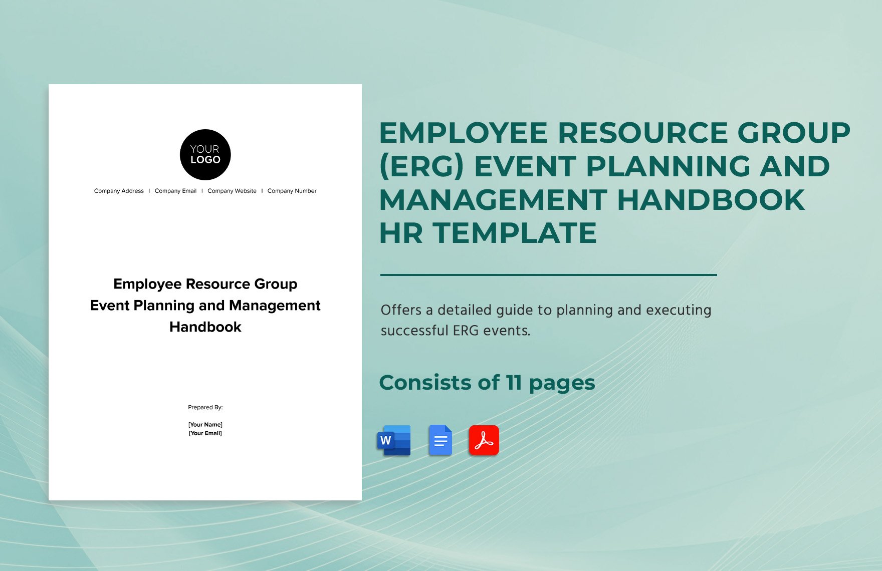Employee Resource Group Event Planning and Management Handbook HR Template in Word, Google Docs, PDF