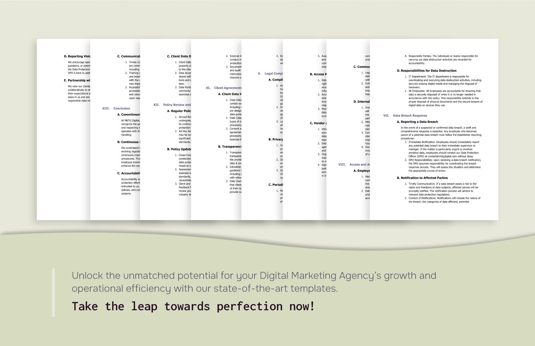 Digital Marketing Agency Data Retention and Destruction Policy Template