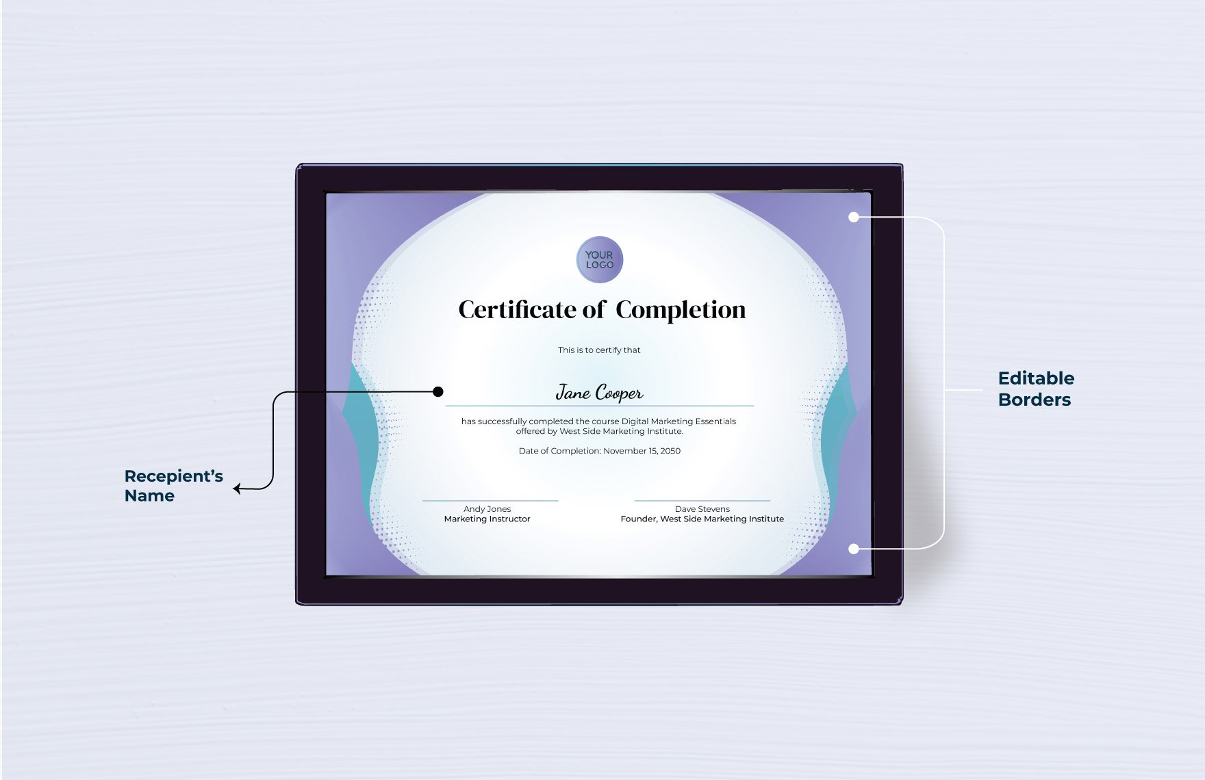 Course Certificate Template