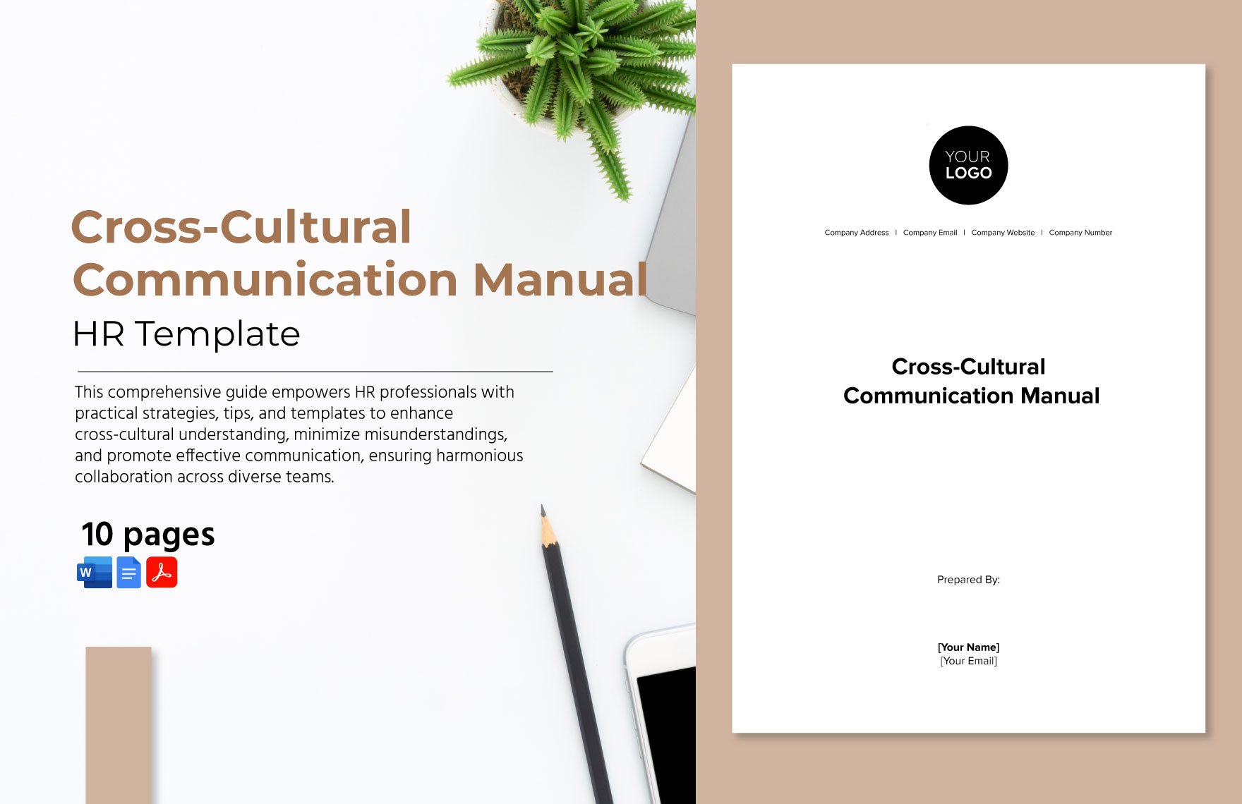 Cross-Cultural Communication Manual HR Template in Word, Google Docs, PDF