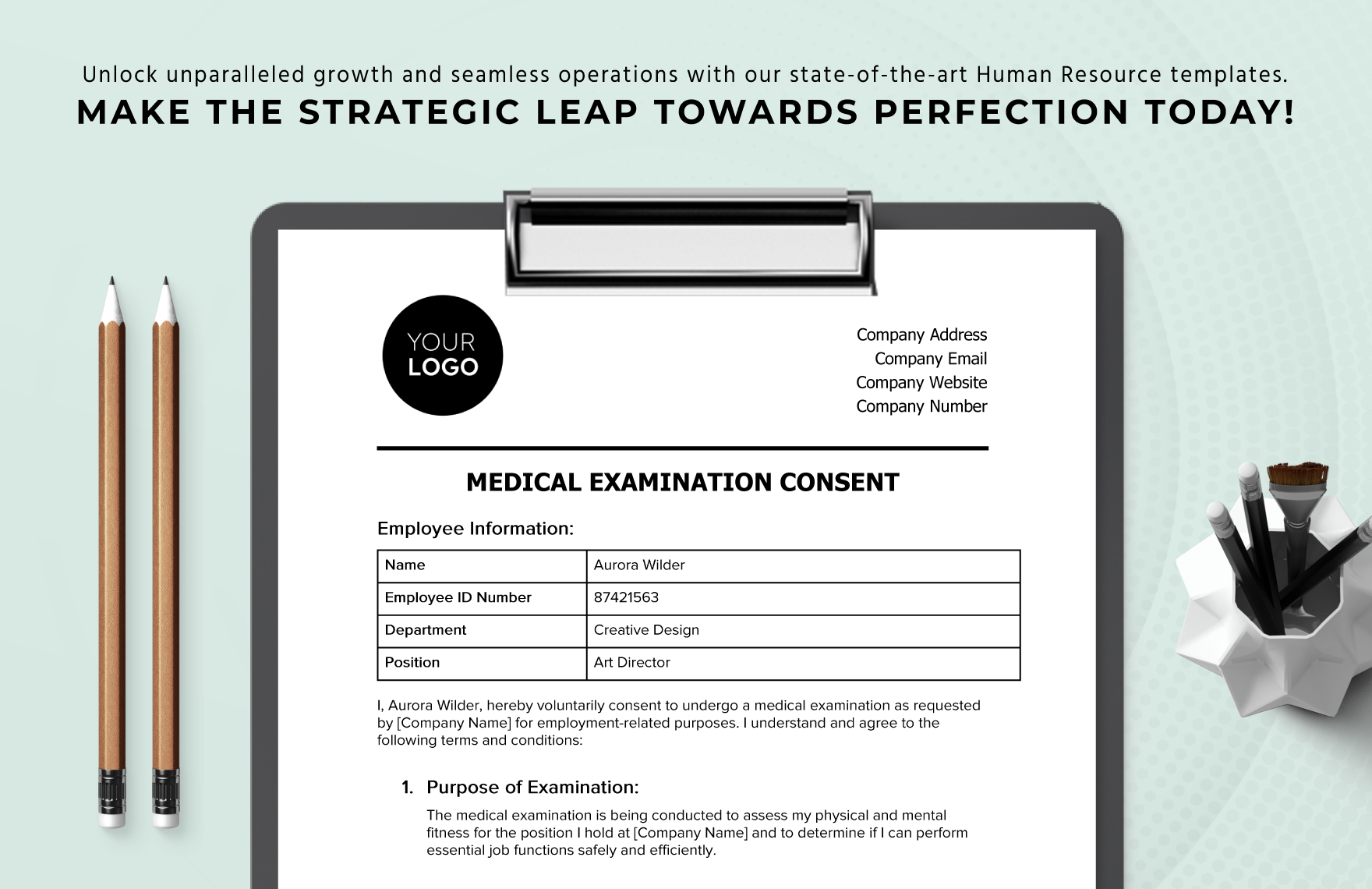 Medical Examination Consent HR Template