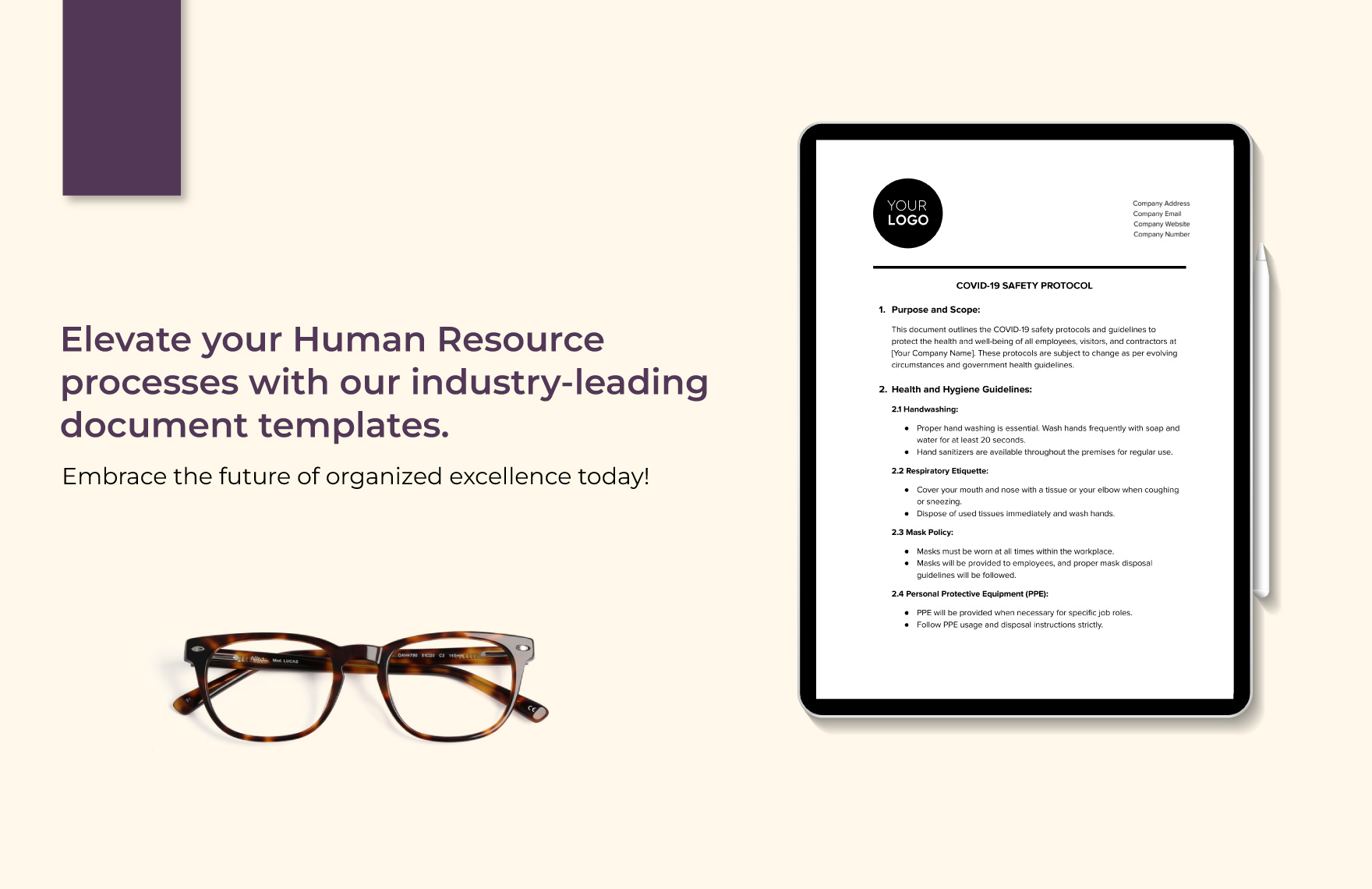 COVID-19 Safety Protocol HR Template