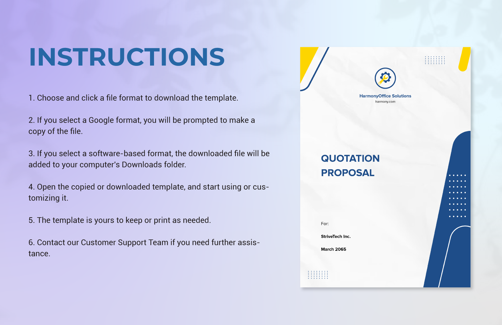 Quotation Proposal Template