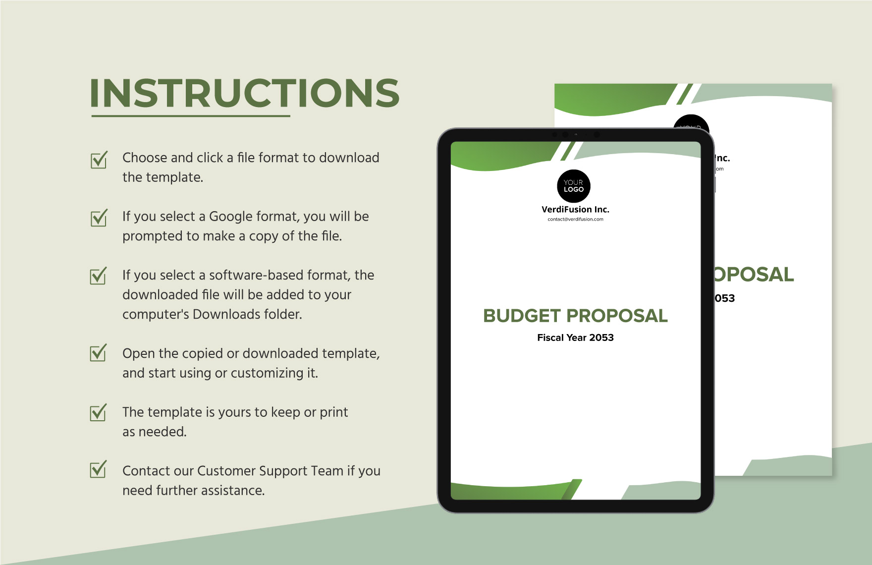 Budget Proposal Template