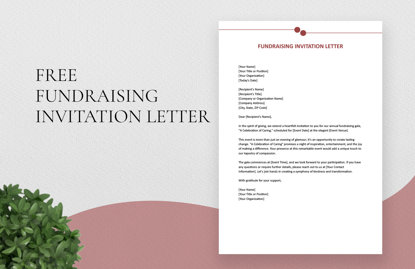 Editable Fundraising Invitation Templates In Word To Download Editable Fundraising Invitation Templates In Word To Download