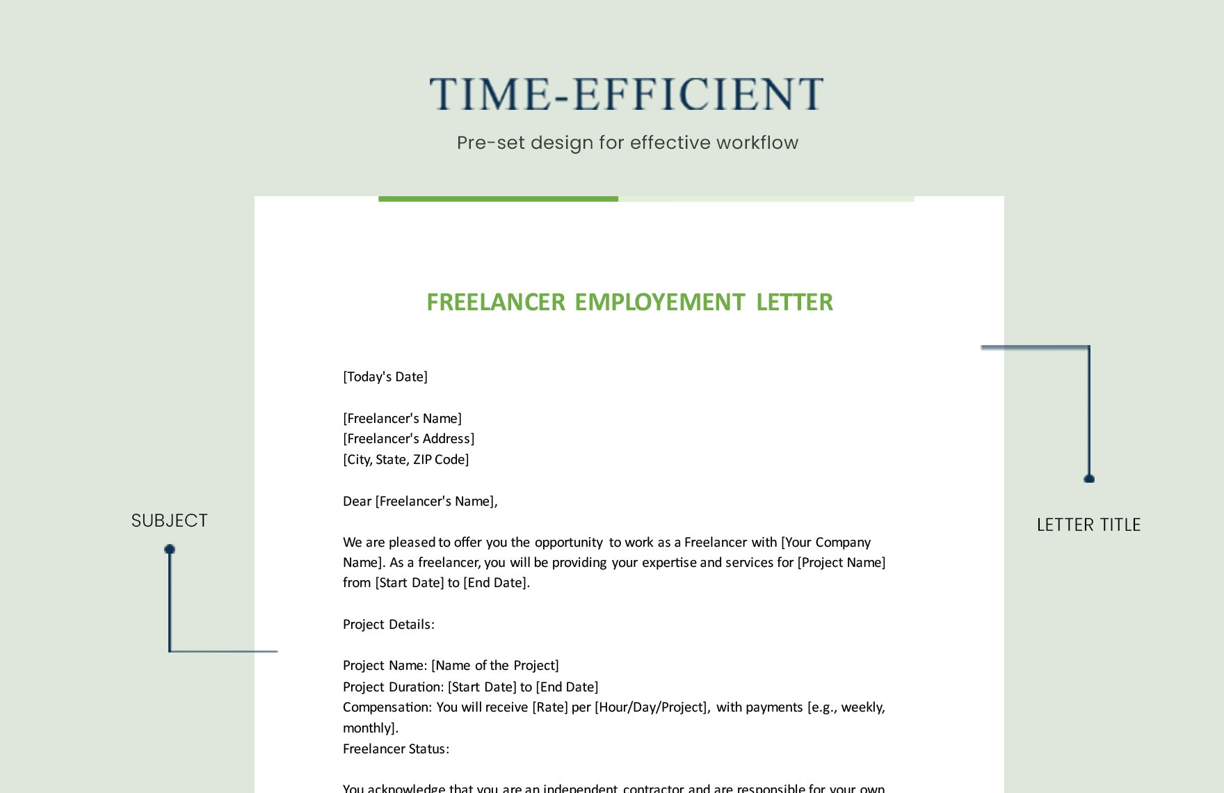 Freelancer Employment Letter