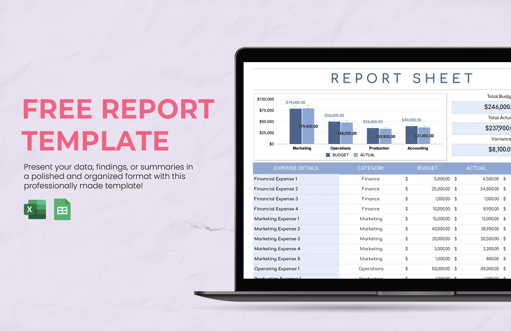 Excel Templates - FREE Download | Template.net