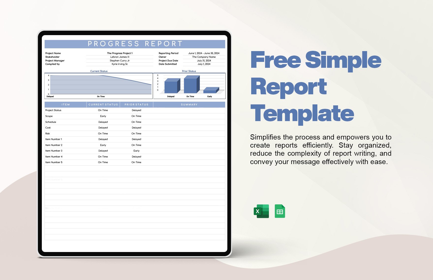 Simple Report Template