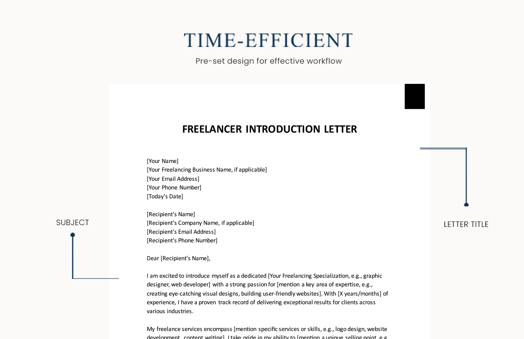 Freelancer Introduction Letter