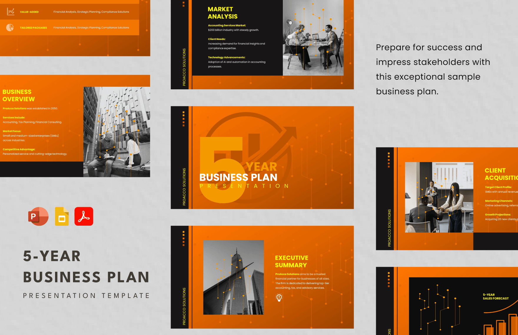 5 Year Business Plan Presentation Template