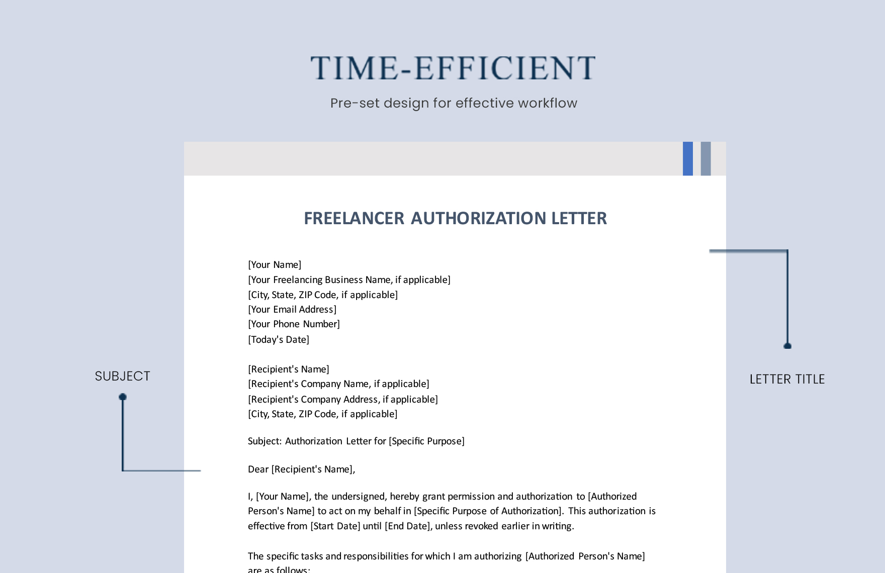 Freelancer Authorization Letter