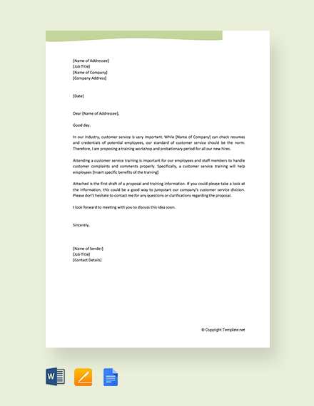 42+ FREE Proposal Letter Templates - Word | Google Docs | Apple (MAC ...