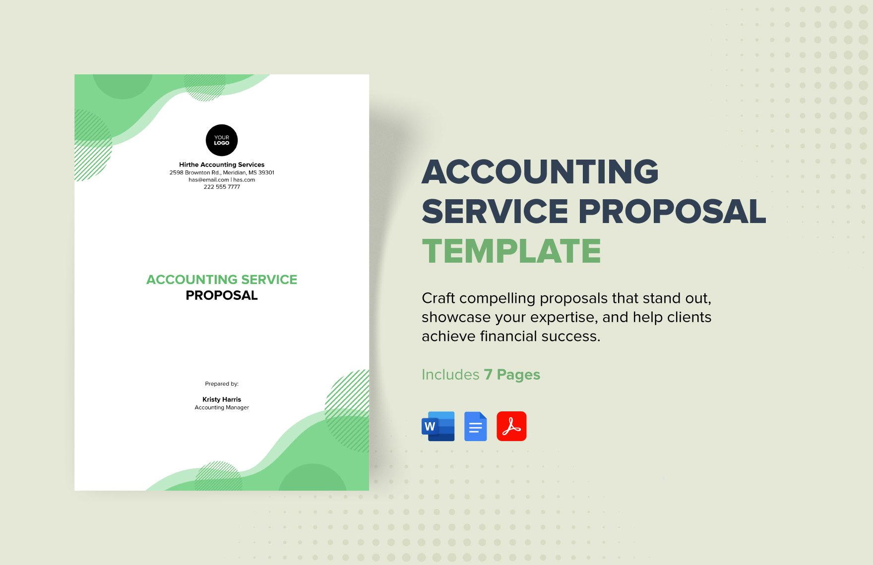 Accounting Service Proposal Template